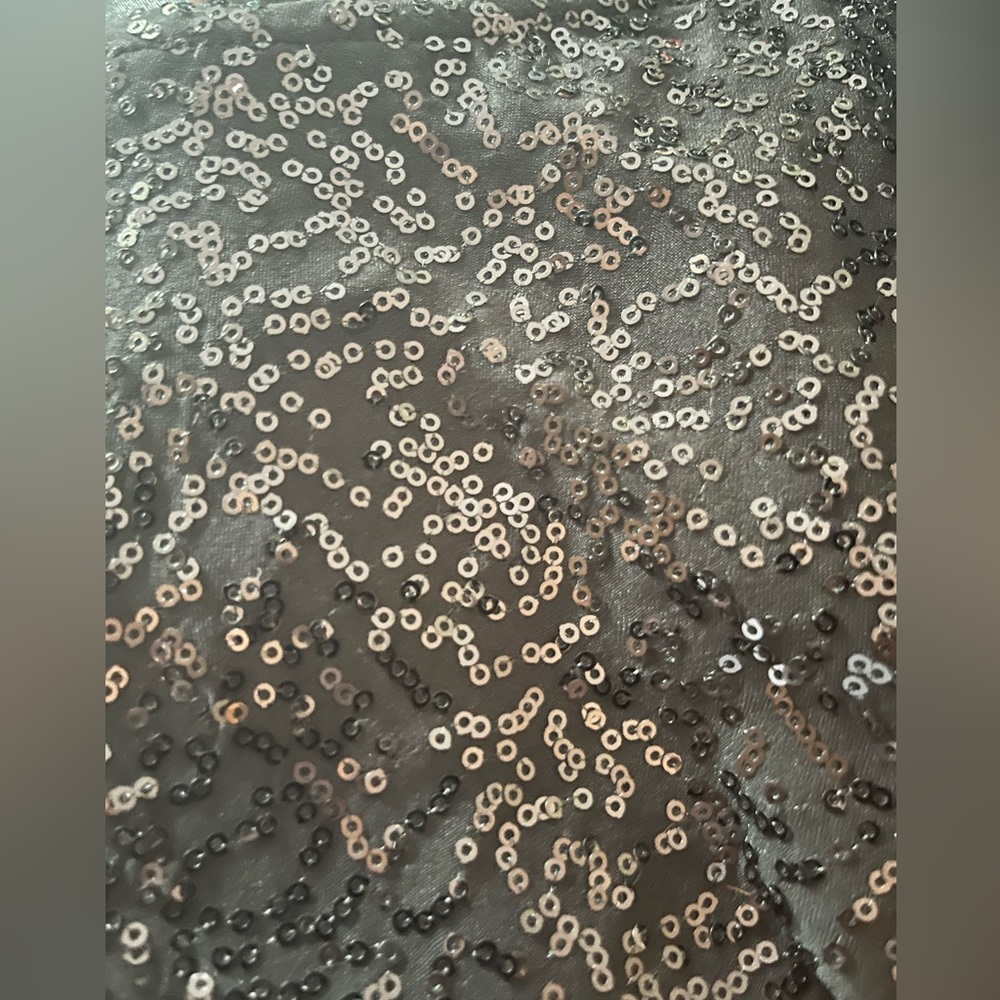 Tahari Sequin Black Party Dress sz L - Picture 7 of 7
